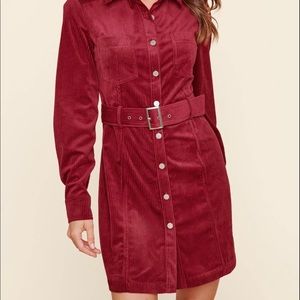 Mini corduroy dress